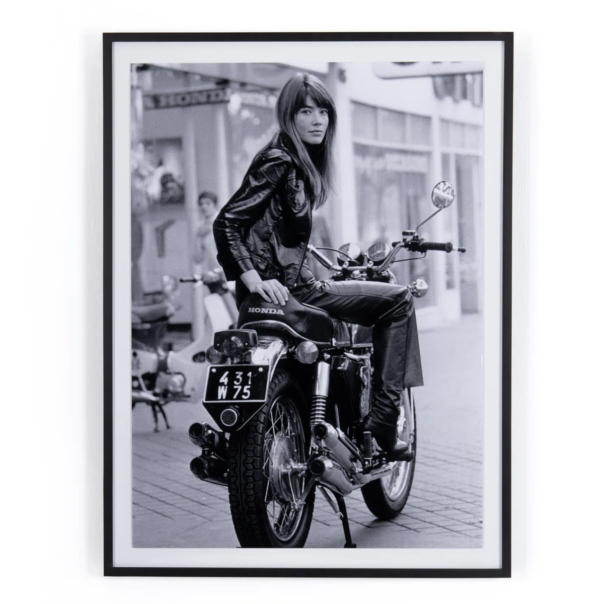 Fran\u00e7oise Hardy On Bike Print | Perigold