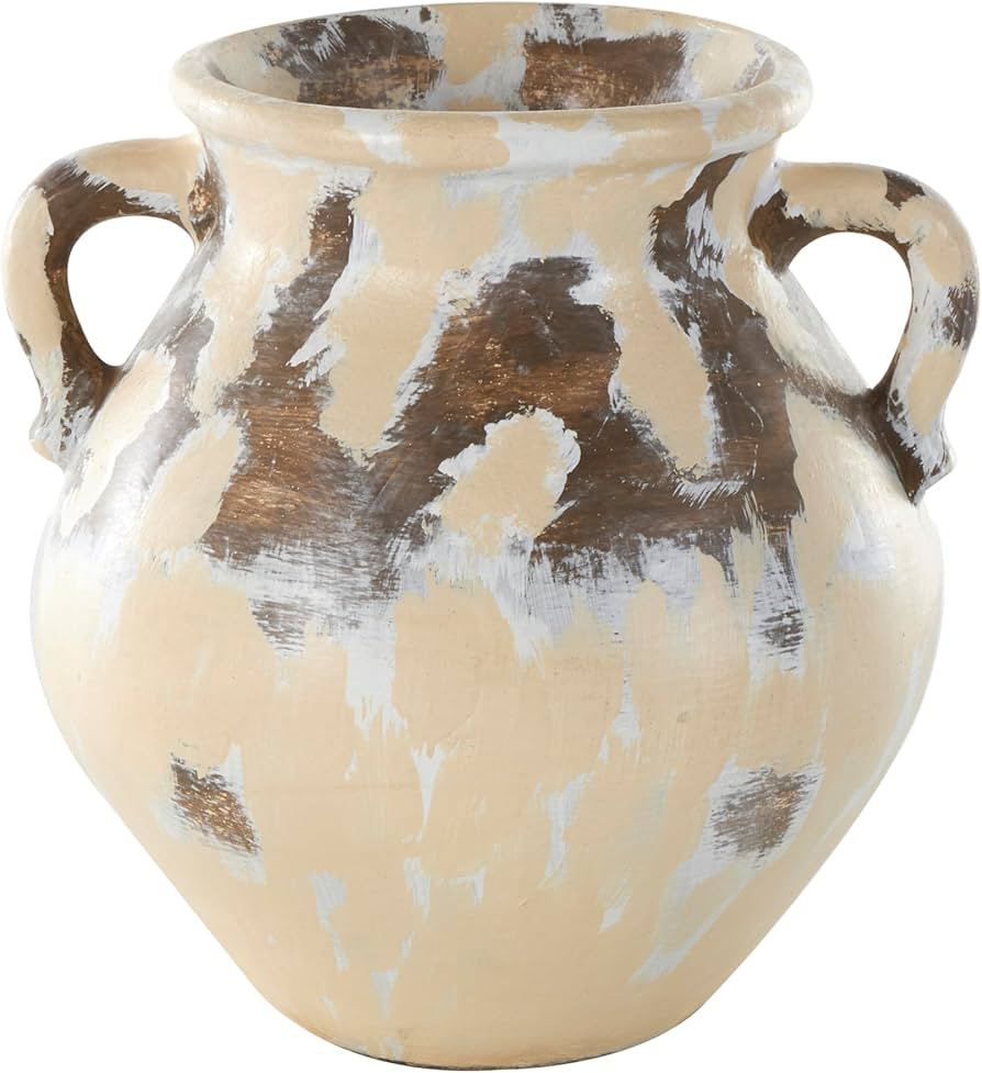 Deco 79 Ceramic Decorative Vase Antique Style Pot Centerpiece Vase with Curved Handles, Flower Va... | Amazon (US)