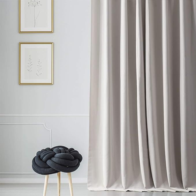 HPD Half Price Drapes BOCH-171113-96 Blackout Room Darkening Curtain (1 Panel), 50 X 96, Alabaste... | Amazon (US)