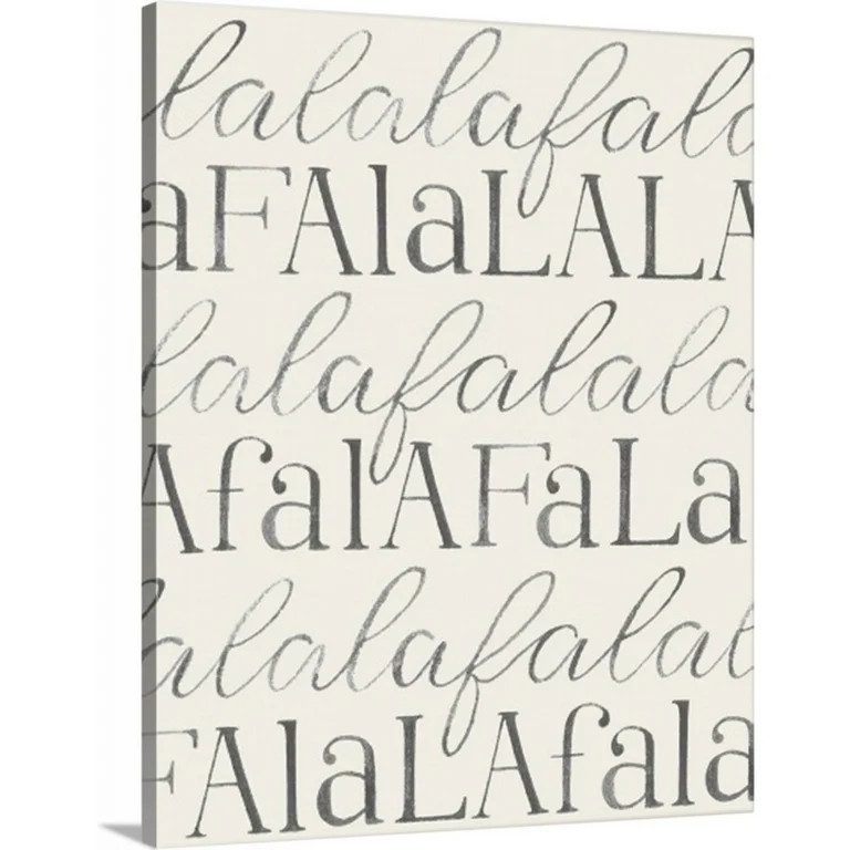 My Texas House "Falala" Unframed Wrapped Canvas Christmas Wall Art 11x14 - Walmart.com | Walmart (US)