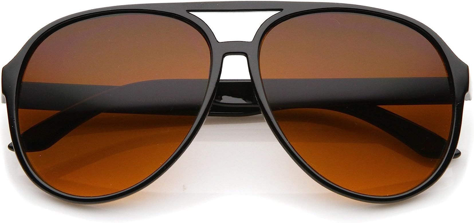 Retro Large Blue Blocking Lens Aviator Sunglasses 60mm | Amazon (US)