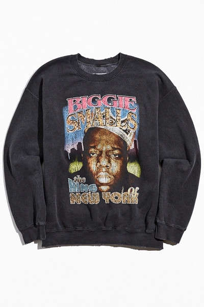 Biggie Smalls The King Of New York Crew Neck Sweatshirt | Urban Outfitters (US and RoW)