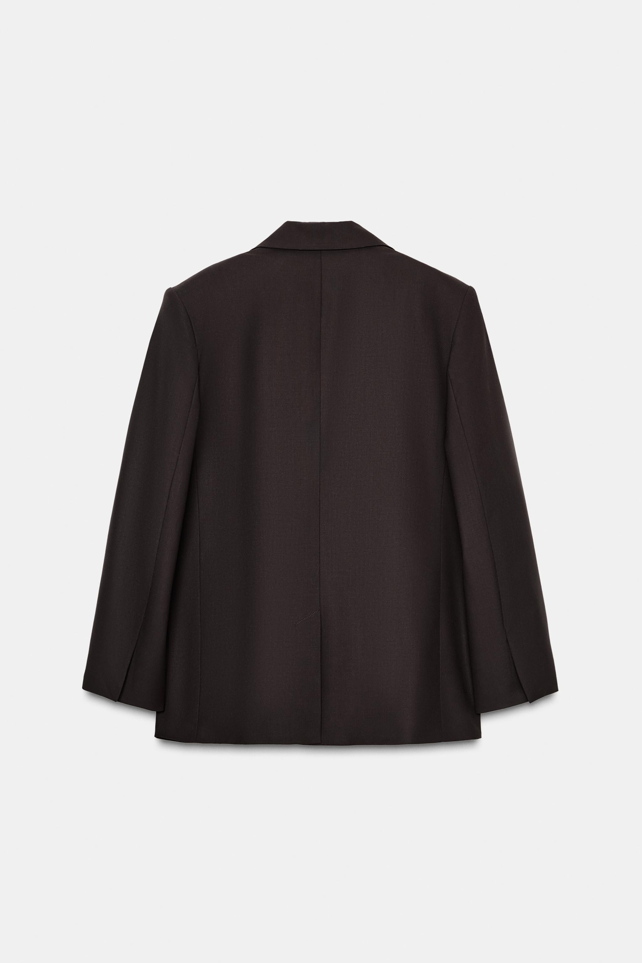 DOUBLE-BREASTED BLAZER WITH SHOULDER PADS | Zara UK