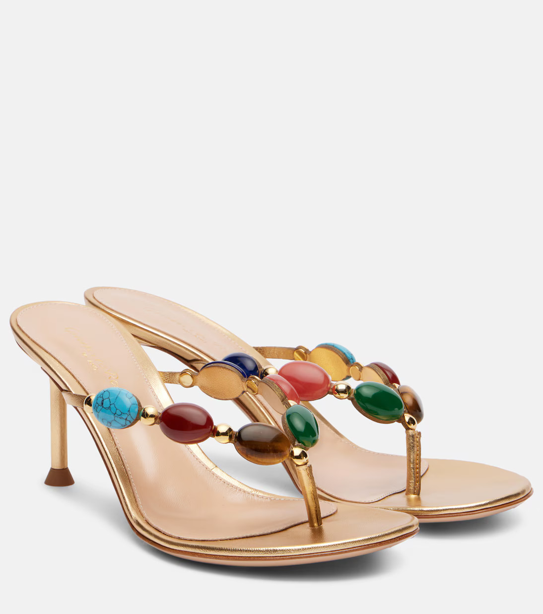 Shanti embellished leather thong sandals | Mytheresa (US/CA)