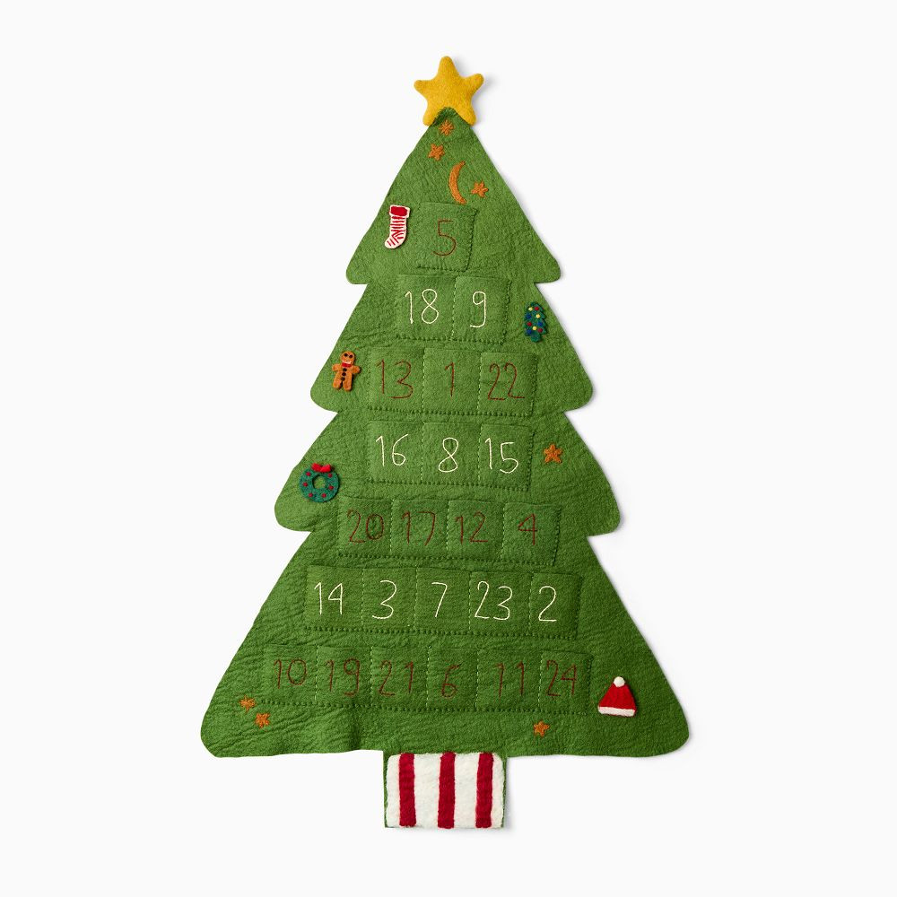Felt Christmas Tree Advent Calendar | West Elm (US)