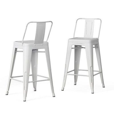 Set of 2 24" Josephine Metal Counter Height Bar Stool - Wyndenhall | Target