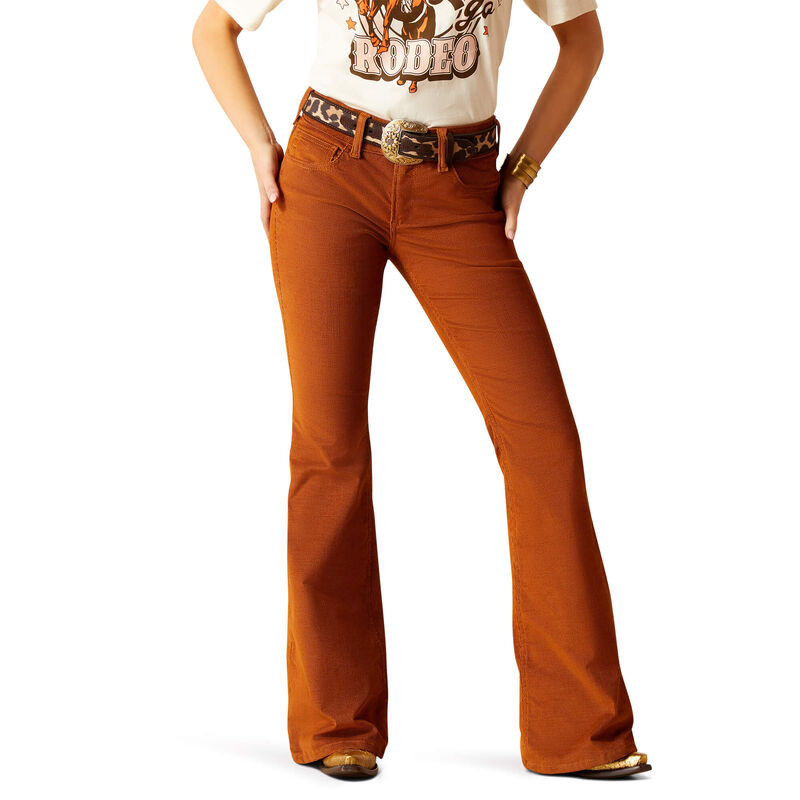Perfect Rise Stretch Corduroy Flare Jean | Ariat (US)