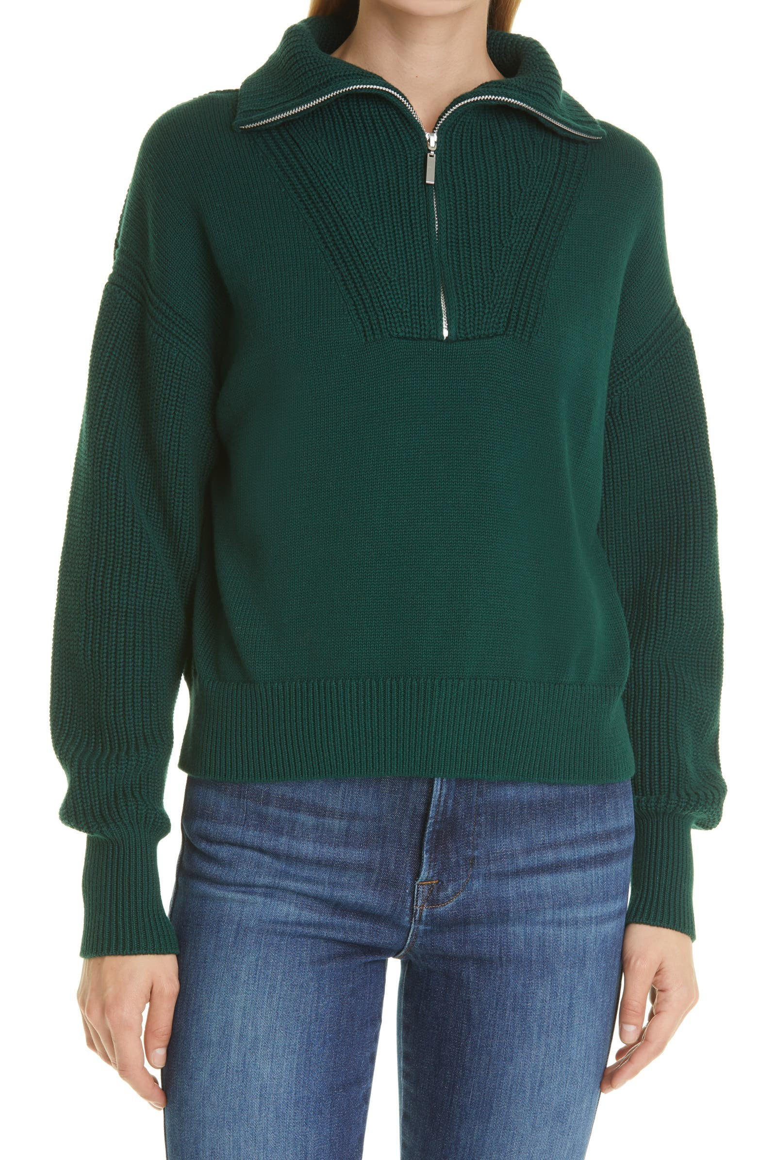 Bastien Half-Zip Cotton Sweater | Nordstrom