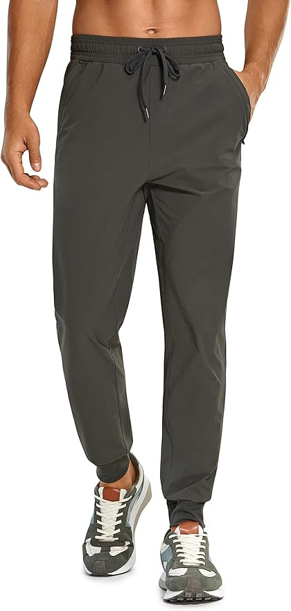 CRZ YOGA Mens Lightweight Athletic Golf Joggers Pants - Casual Workout Track Gym Pants with Pocke... | Amazon (US)
