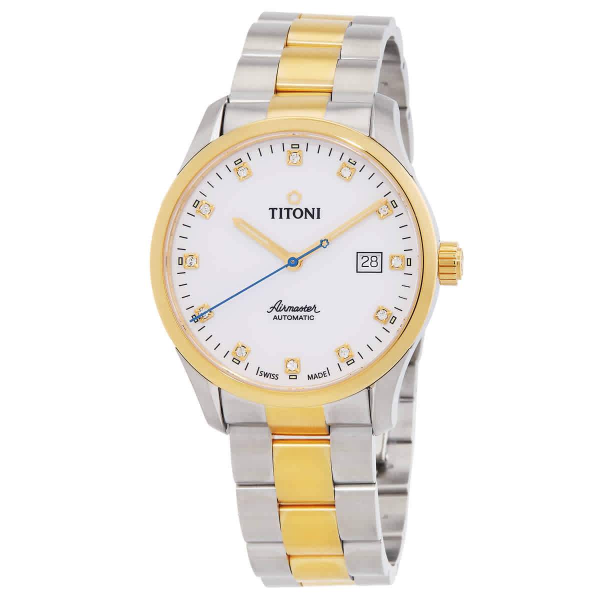 Titoni Airmaster Automatic White Dial Mens Watch 83743 SY-582 | Jomashop.com & JomaDeals.com