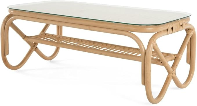 Kouboo Rattan Coffee Table, Natural | Amazon (US)