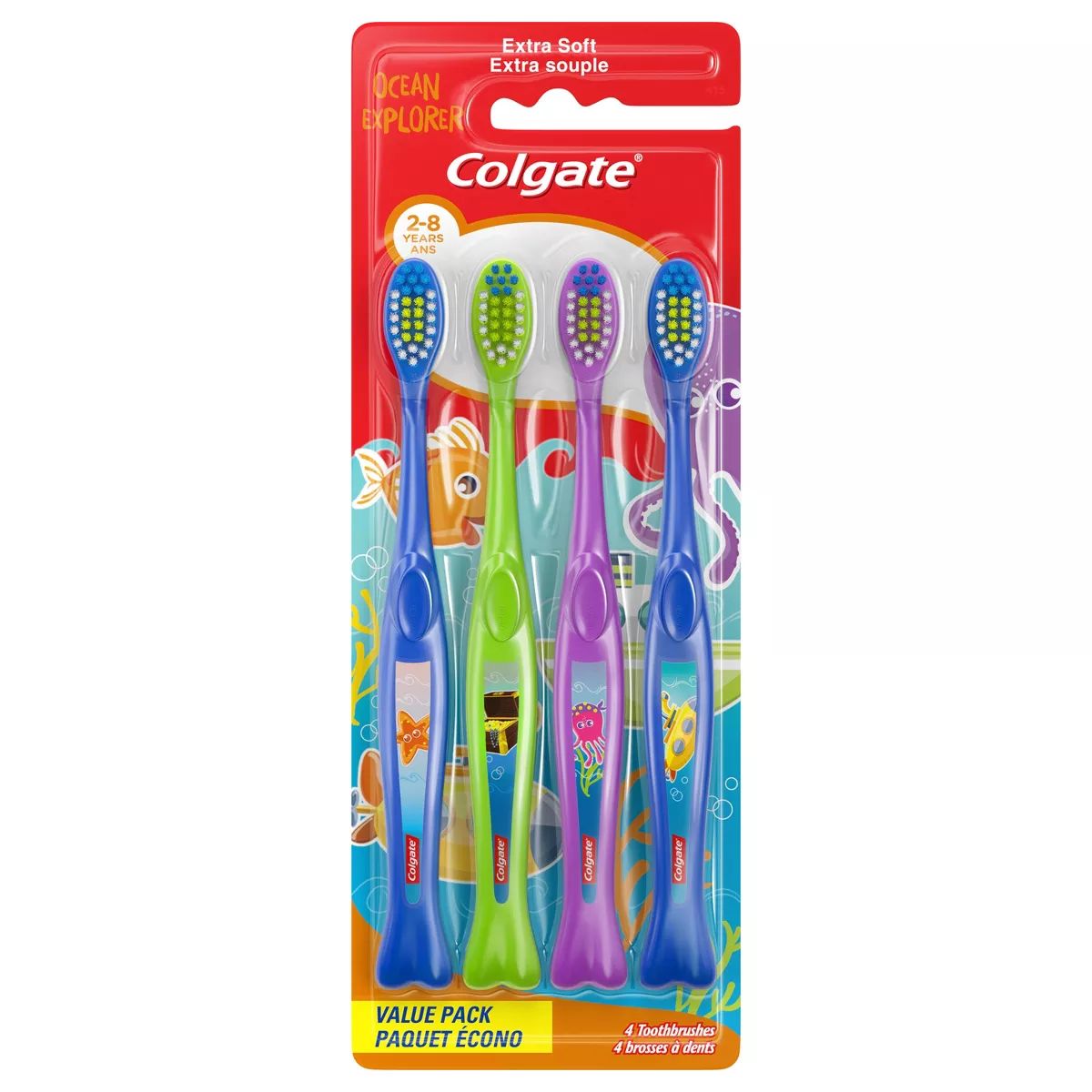 Colgate Kids Toothbrush Value Pack Ocean Explorer Extra Soft - 4ct | Target