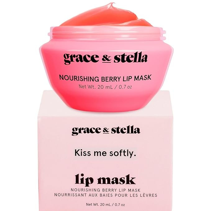 Grace & Stella Award Winning Lip Plumper Nourishing Berry Lip Mask - Lip Moisturizer For Very Dry... | Amazon (US)