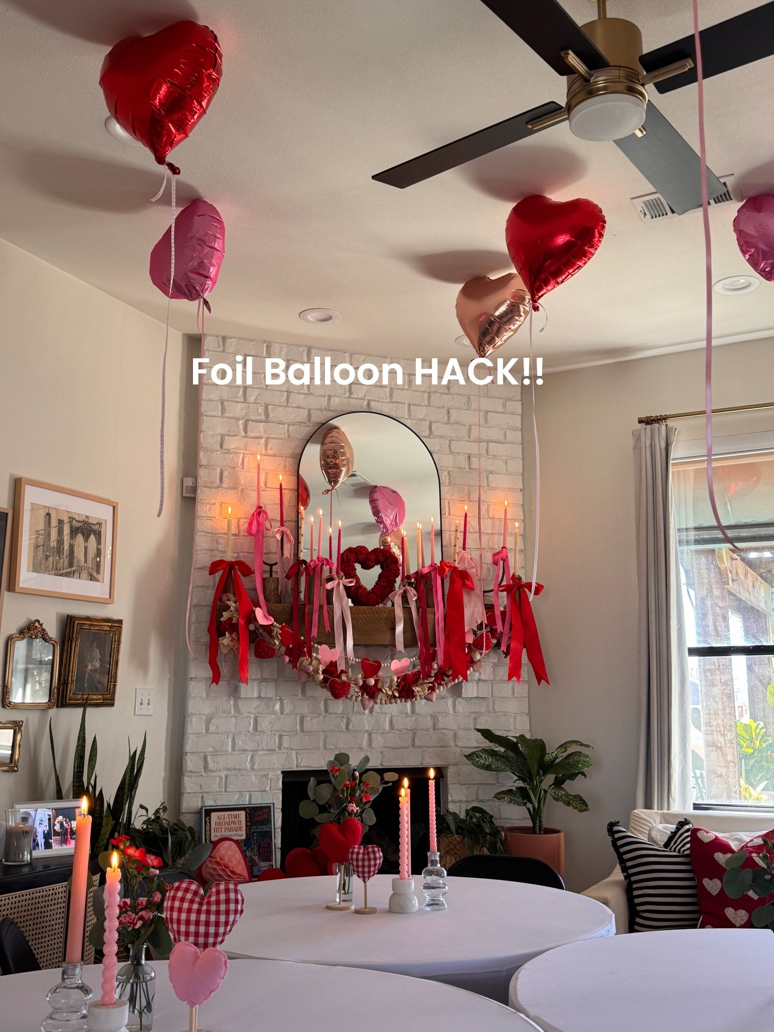 Balloon hack that will save you money!!  I’ll never waist money on helium again!! 
Tried tape and other adhesives~ but this one that I linked is thee ONLY thing that worked with foil balloons!! 

#LTKHome #LTKSeasonal #LTKValentine