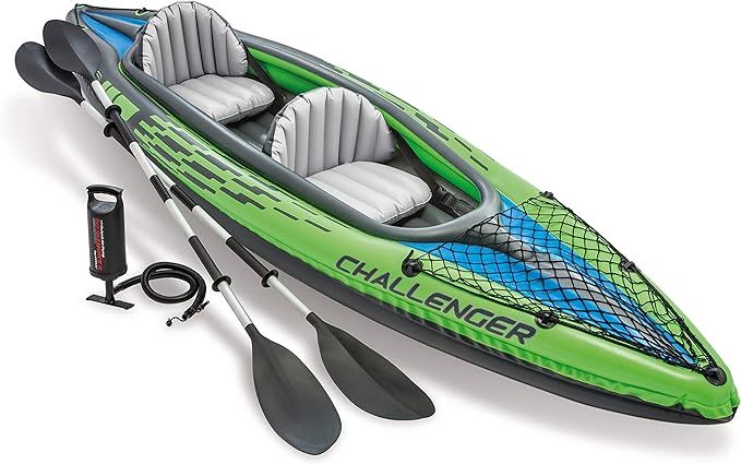 Intex Challenger Kayak Inflatable Set with Aluminum Oars | Amazon (US)