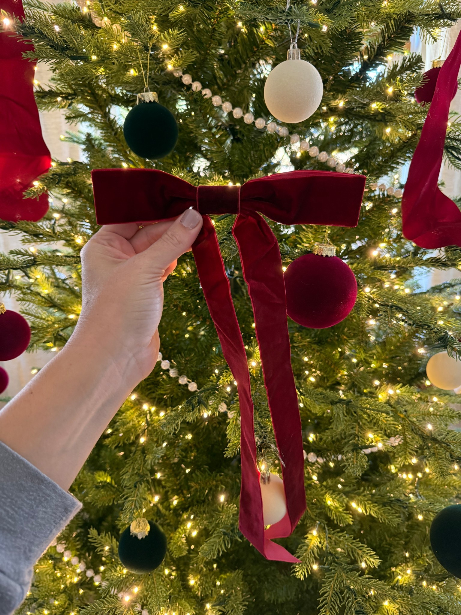 These bows were worth the wait … they are the perfect color and love how they have a clip in the back instead of a tie !

Christmas, Christmas decor, bow, Christmas tree, pottery barn 



#LTKHoliday #LTKSeasonal #LTKHome