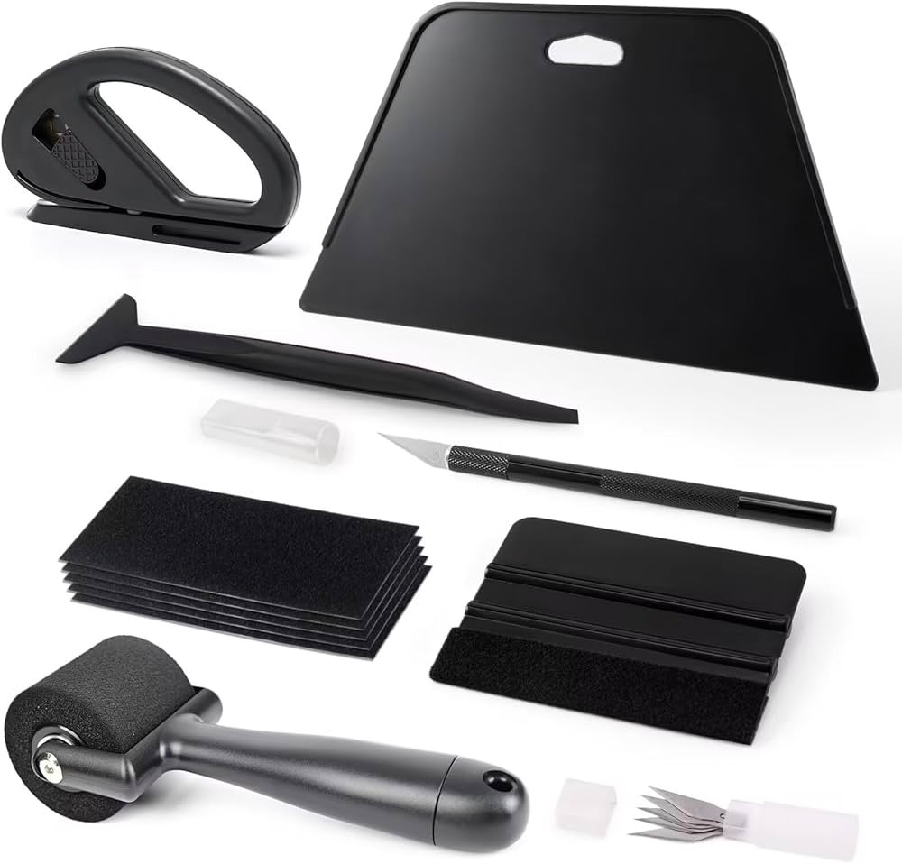 EHDIS Wallpaper Smoothing Tool Kit with Sponge Seam Roller, Vinyl Squeegee,Cutting Tool for Peel ... | Amazon (US)