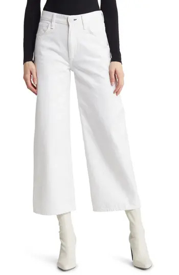 rag & bone Andi High Waist Wide Leg Ankle Jeans in Optic White at Nordstrom Rack, Size 27 | Nordstrom Rack