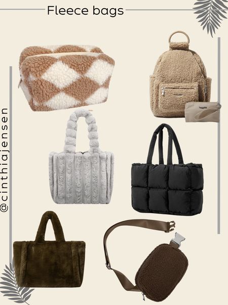 Looking for the softest fluffy fleece bags.

Amazon finds. Amazon. Tote bags. Fleece bags. Belt bag. Lululemon dupe. winter outfit. New Years. Cozy. Style. Fashion. Mom style. Chic fashion. Amazon fashion

#LTKGiftGuide #LTKfindsunder50 #LTKitbag