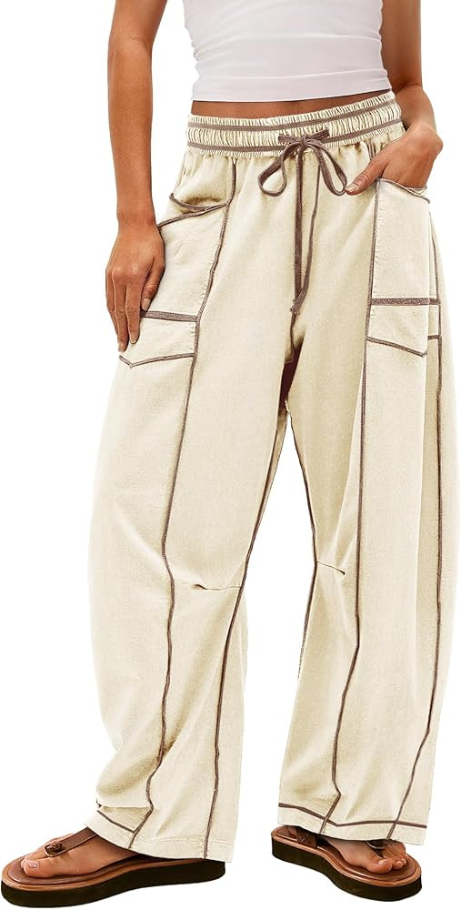 Yanekop Women's Baggy Wide Leg Palazzo Pants | Amazon (US)