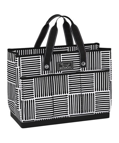 Basketweave Black Pocket Water-Resistant Tote - Zulily Exclusive | Zulily