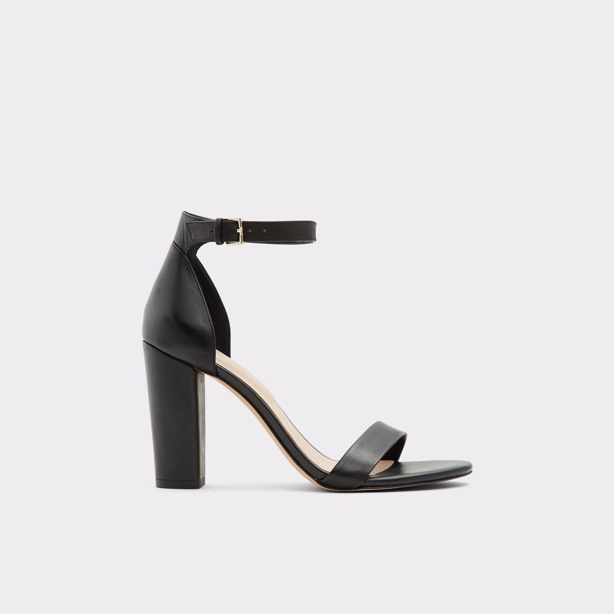 Jerayclya Black Leather Smooth Women's Block heels | Aldoshoes.com US | Aldo Shoes (US)