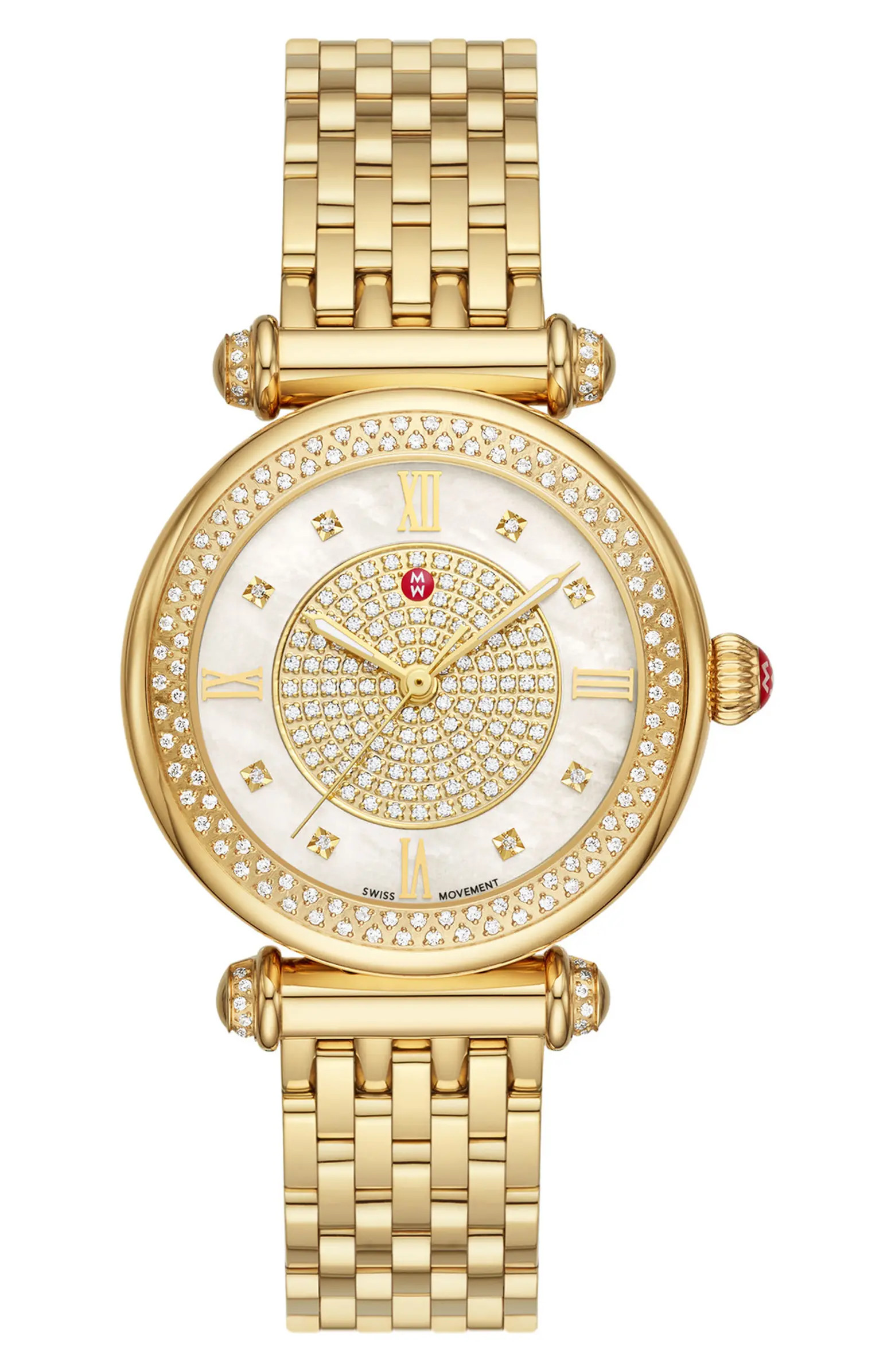 Caber Diamond Dial Bracelet Watch, 35mmMICHELE | Nordstrom