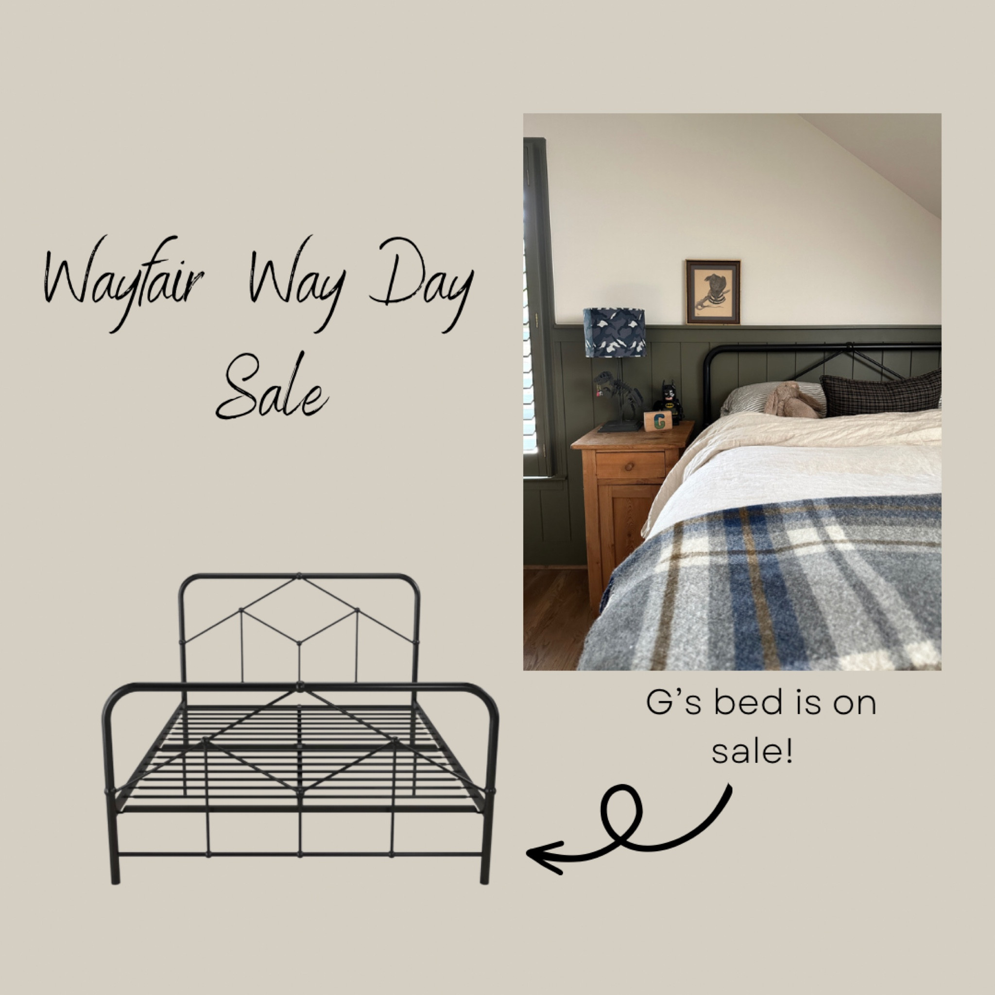 Wayfair Way Day Sale 

Sale alert 
Black metal bed 
Boys bedroom
Boys bed 


#LTKunder100 #LTKsalealert #LTKhome