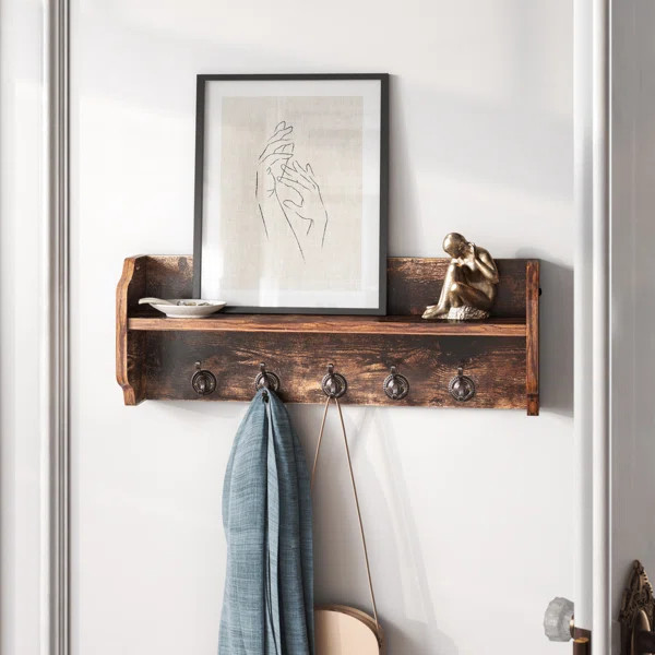 Page Accent Shelf with Hooks | Wayfair North America