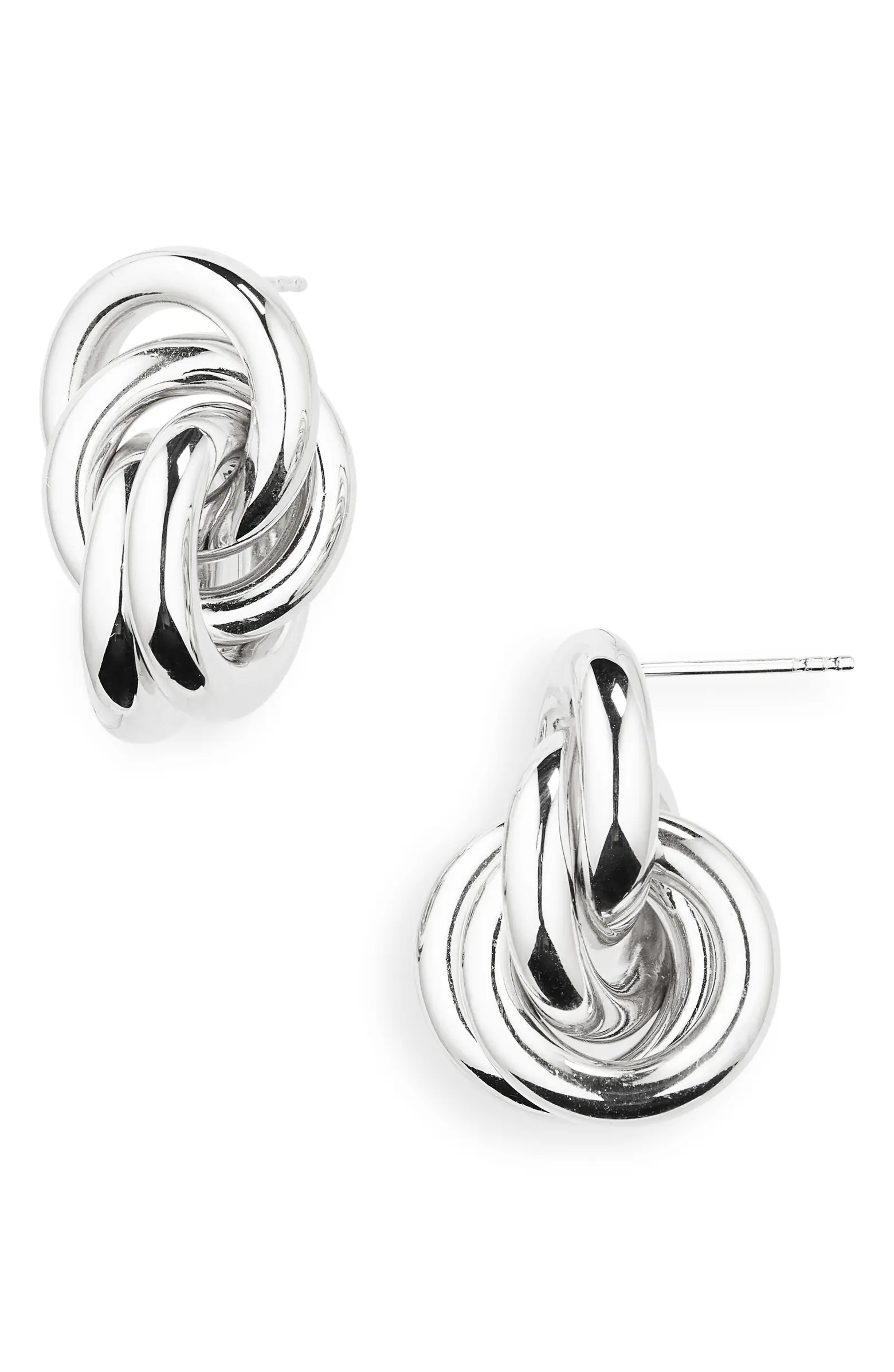 Vera Knot Tie Sterling Silver Earrings | Nordstrom