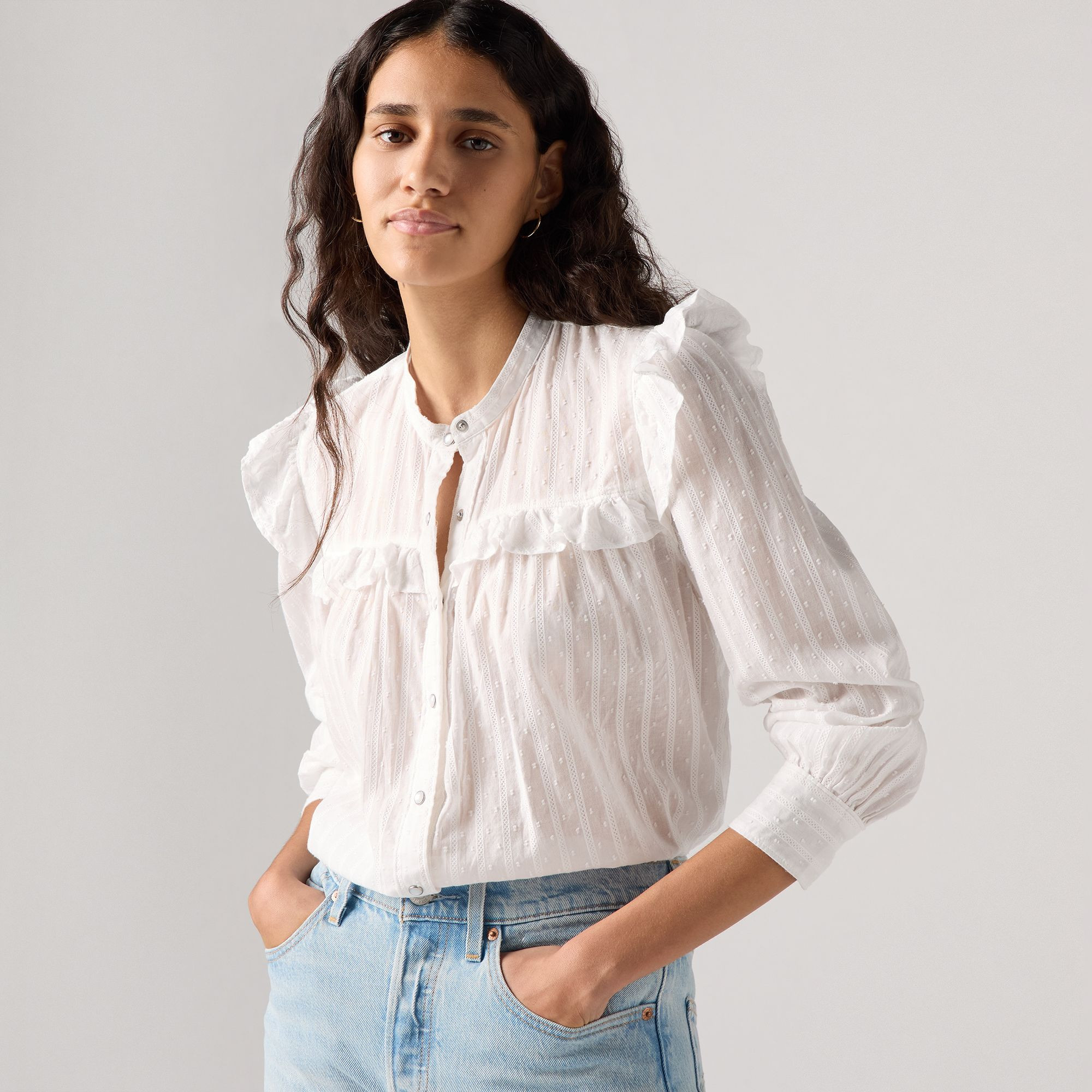 Levi's Gianna Long Sleeve Blouse - Women's M | Levi's US