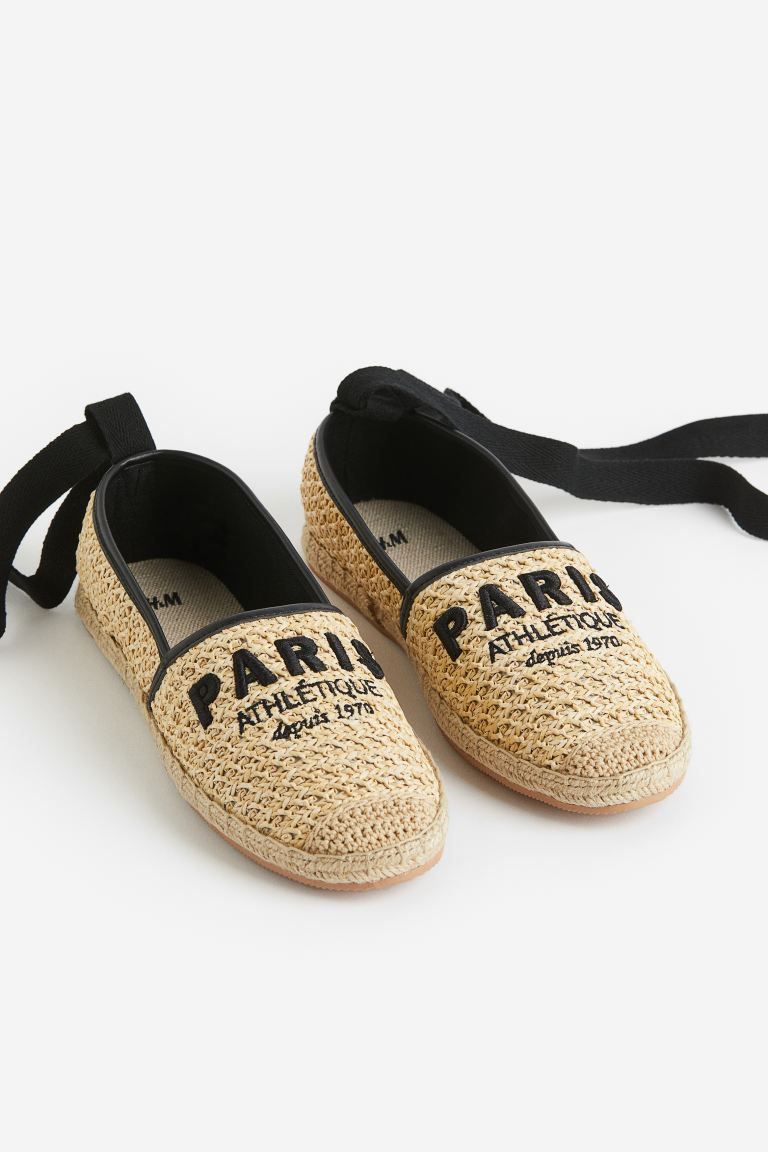 Embroidery-detail Espadrilles | H&M (US + CA)