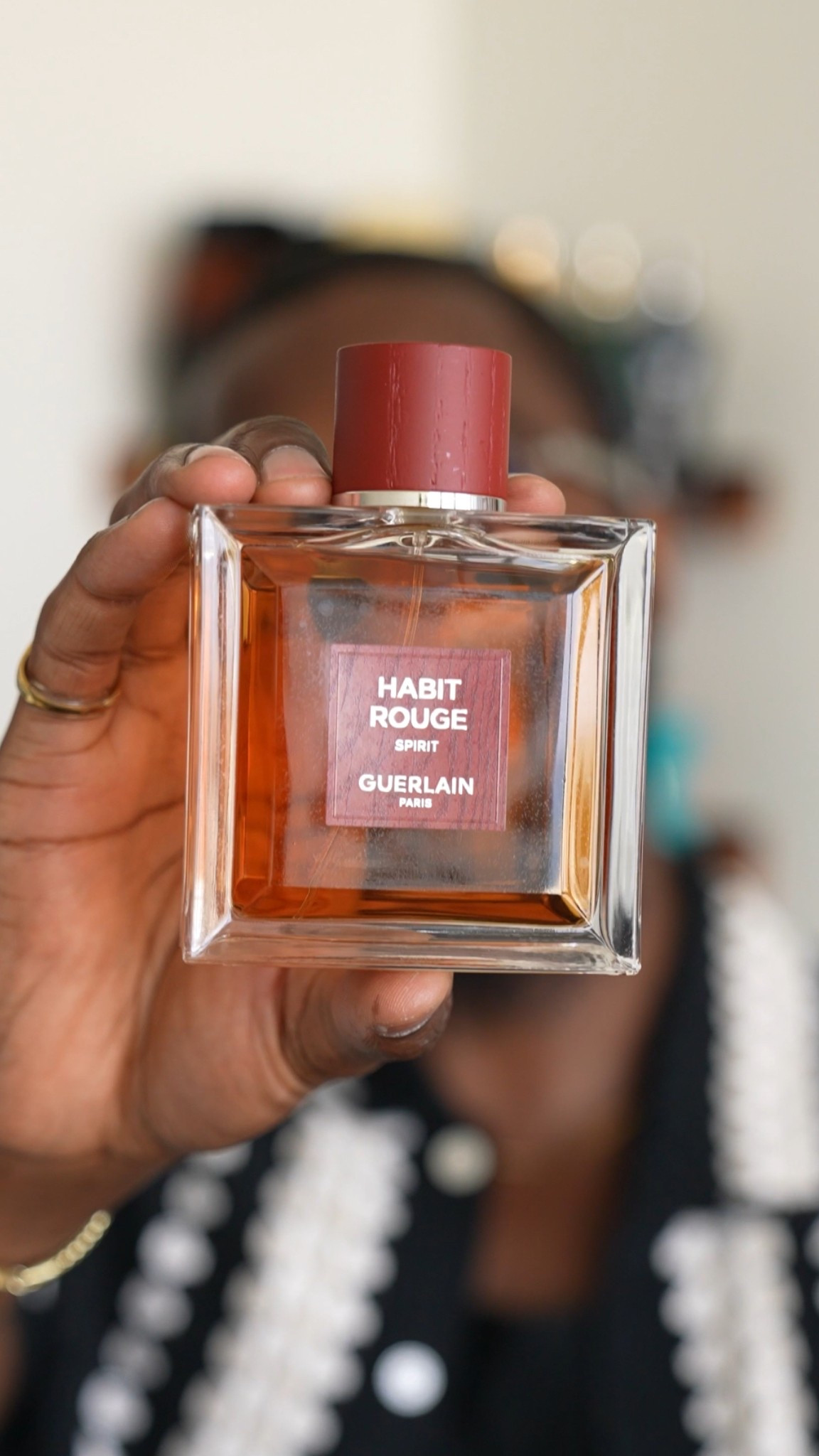 LIMITED EDITION HABIT ROUGE DE GUERLAIN PARIS X HENNESSY. Habit Rouge Spirit Parfum. 

This is for fragrance enthusiasts. I wouldn’t say it smells “good”, but it smells unique and very boozy. Definitely for the risk takers and for those who don’t mind standing out.

“A ride in the forest, the unsettling scents of damp undergrowth. The leather and tobacco trail of a horserider in a red suit, the elegant, sensual tone of bold vanilla. From that moment on, I created something off the beaten track, Habit Rouge.”

#LTKMens