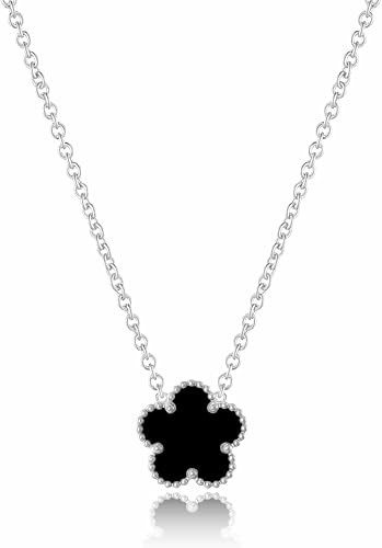 14K Gold Plated Four Leaf Clover Necklaces for Women Lucky Flower Jewelry | Amazon (US)