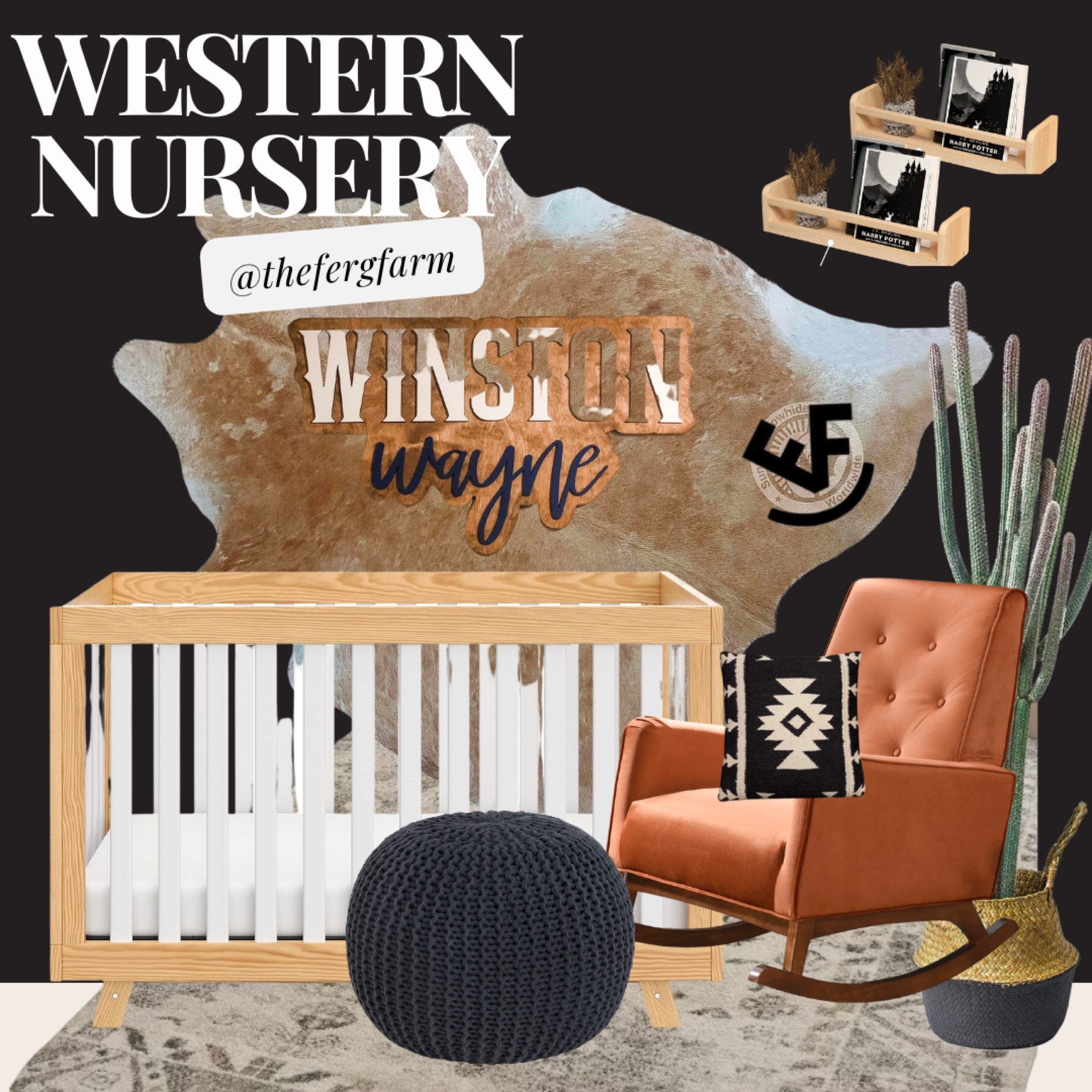 Western Nursery Ideas ✨🖤
.
.
.
#western #westernstyle #westernlifestyle #westernhome #westernhomedecor #westernnursery #westernbaby #babyroom #nurseryinspo 

#LTKKids #LTKBump #LTKBaby