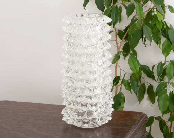 Large Rostrato Vase in Murano glass by Ercole Barovier for Barovier & Toso | Etsy (US)