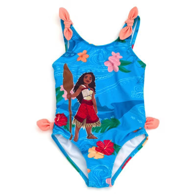 Disney Moana Toddler Girls UPF 50+ One Piece Bathing Suit Blue 3T | Target