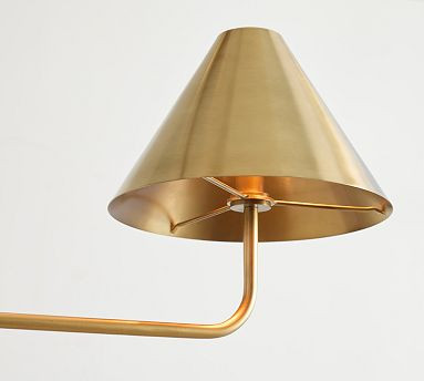 Monroe Mobile Tumbled Brass Shade, Set of 2 (10") | Pottery Barn (US)