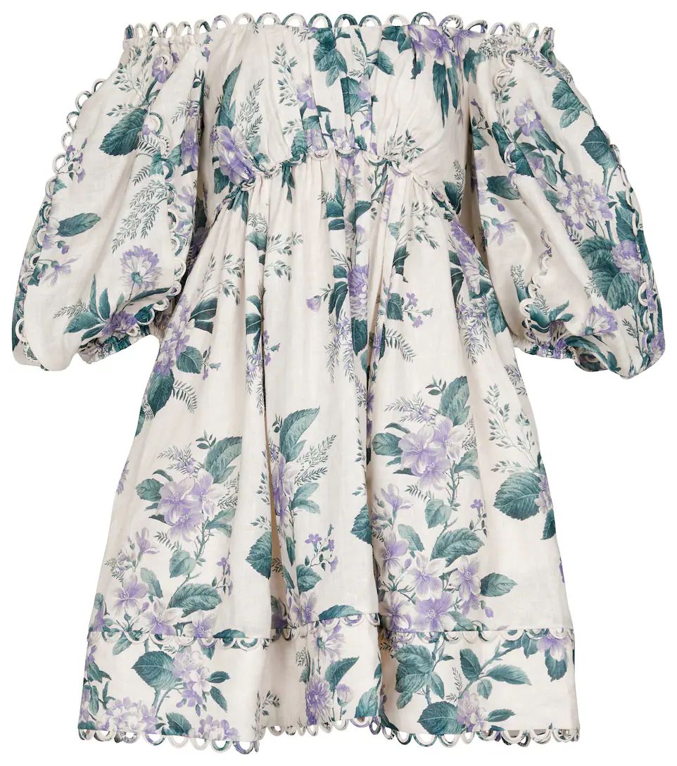 Exclusive to Mytheresa – Floral linen minidress | Mytheresa (US/CA)
