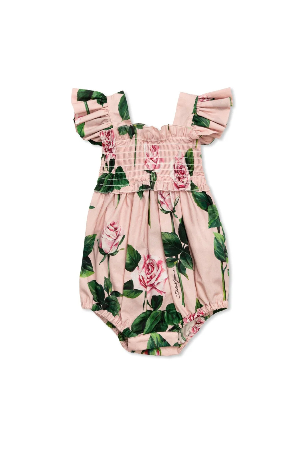 Dolce & Gabbana Kids Floral Printed Ruffled Dress | Cettire Global