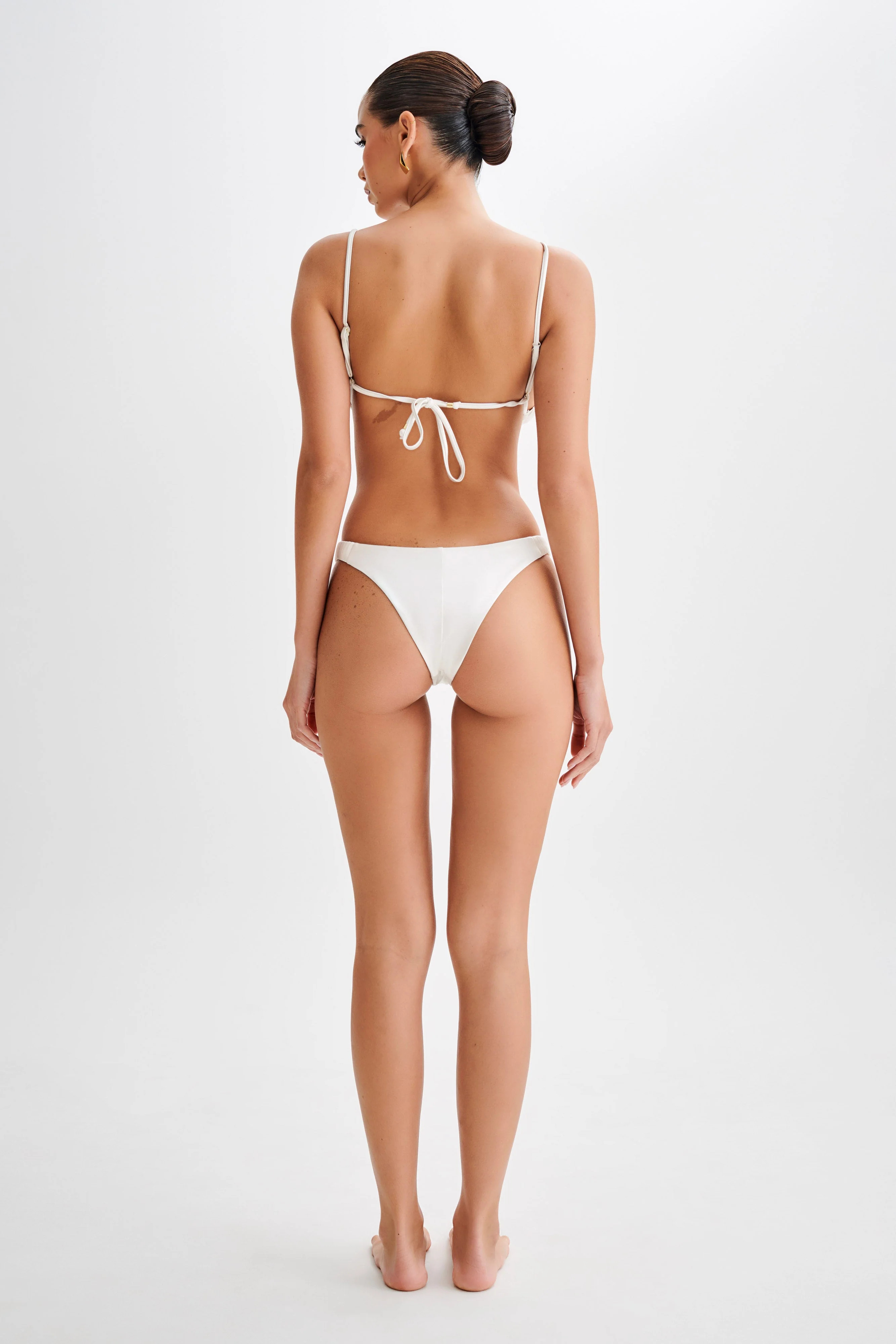 Michelle Cheeky Bikini Bottom - Ivory | MESHKI US