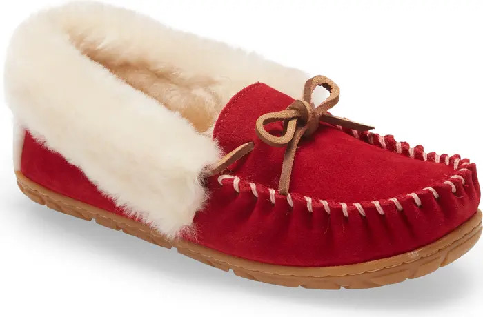 L.L.Bean Wicked Good Genuine Shearling Moccasin Slipper | Nordstrom | Nordstrom