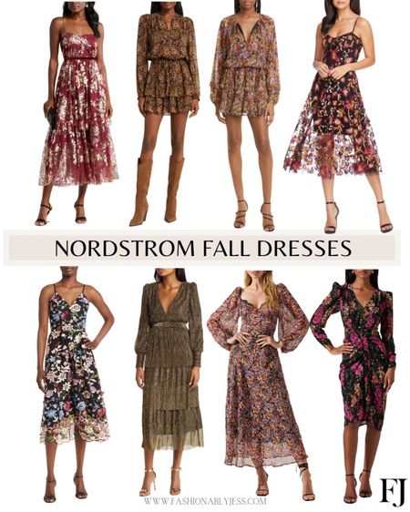 Loving these fall dresses from Nordstrom! Cute for a fall wedding guest outfit ✨

#LTKover40 #LTKstyletip #LTKU