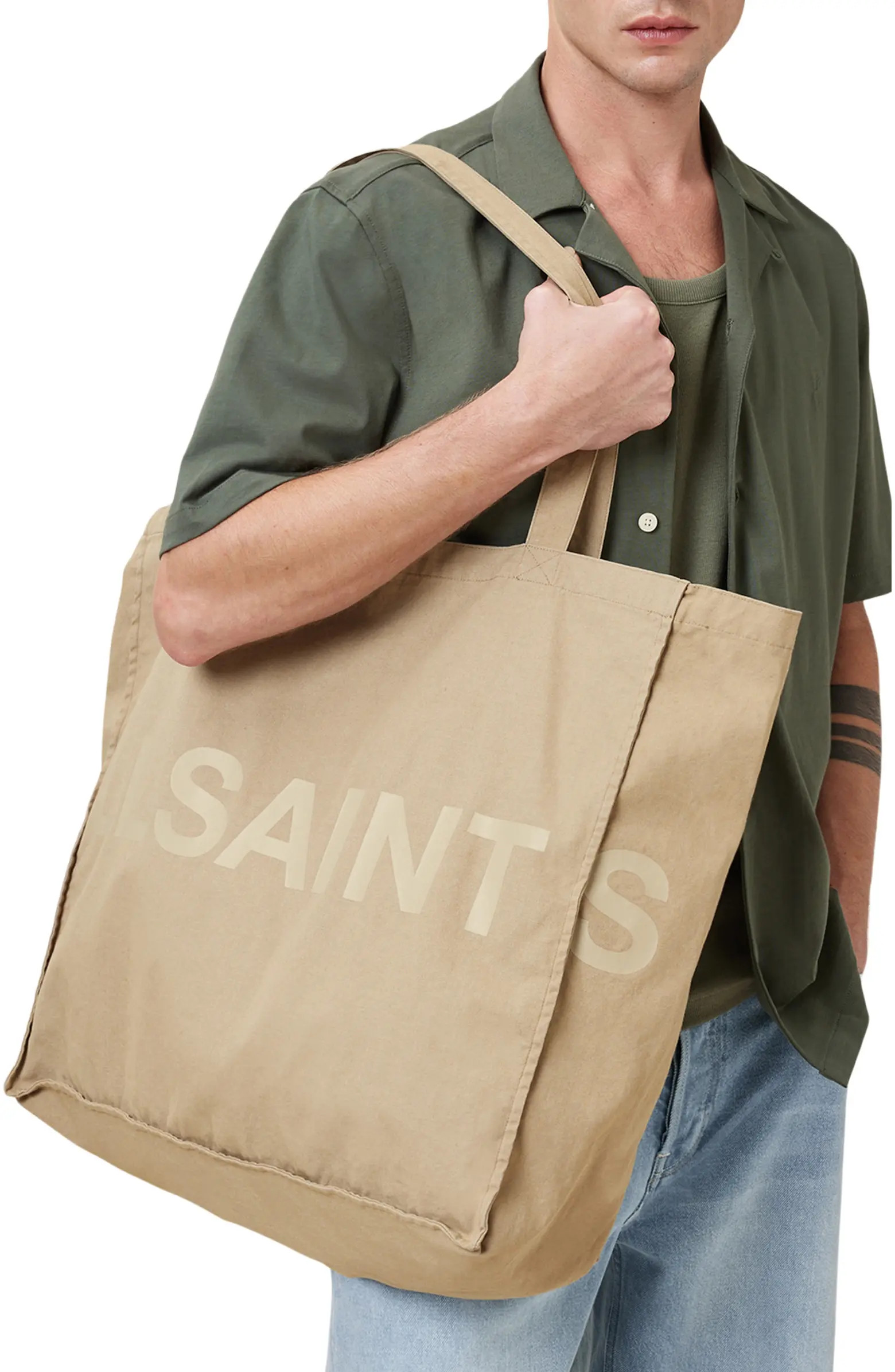 AllSaints Large Biggy Cotton Tote | Nordstrom | Nordstrom