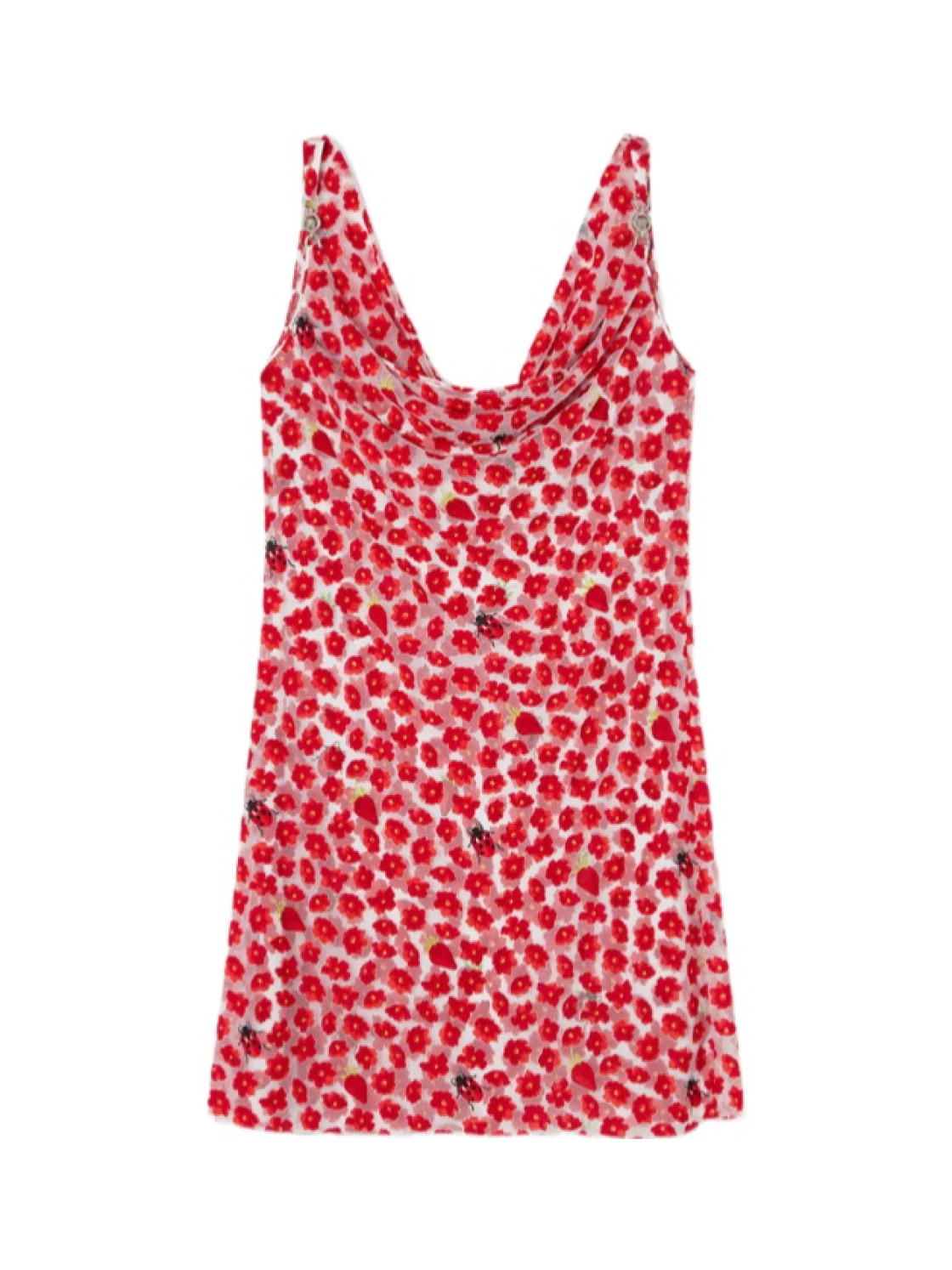 Strawberry Garden Devore-print mini dress | Senser US