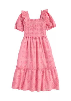 Vineyard Vines Girls 7-16 Puff Sleeve Printed Dress | Belk