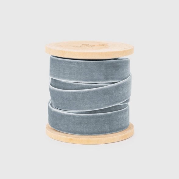 5/8&#34; Slate Blue Velvet Ribbon - Sugar Paper&#8482; | Target