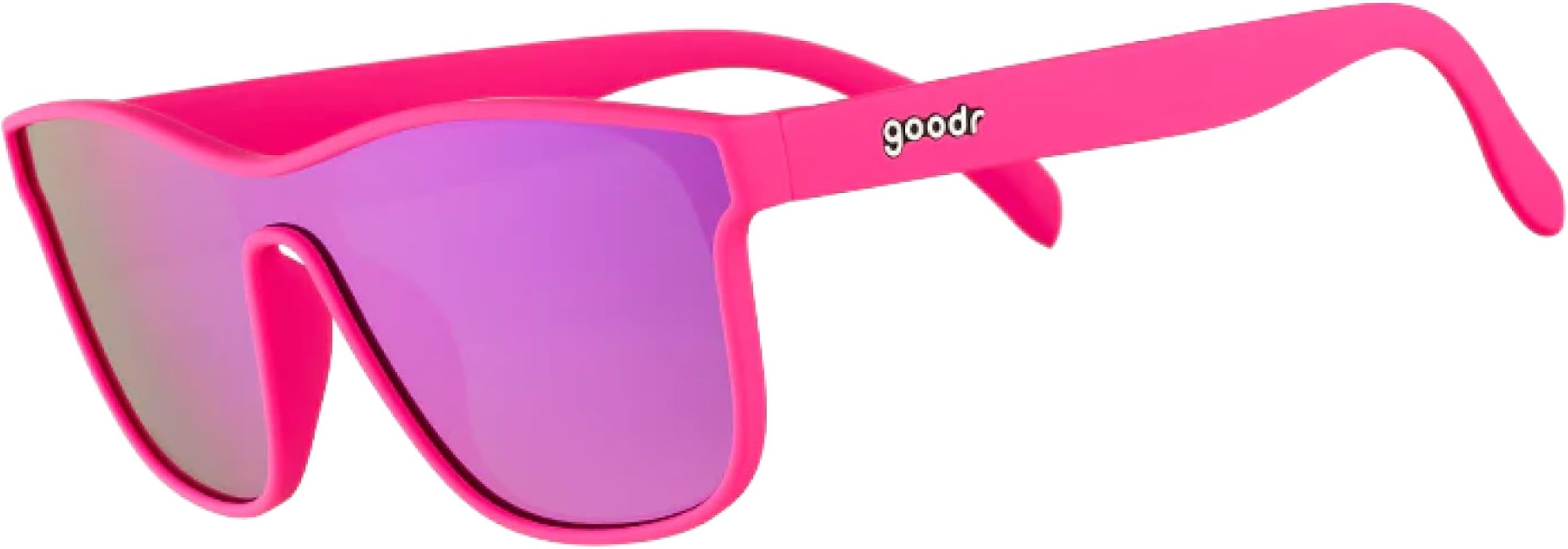 goodr See You at the Party, Richter! Polarized Sunglasses, Medium Sized (VRG), Pink Solid Frames ... | Amazon (US)
