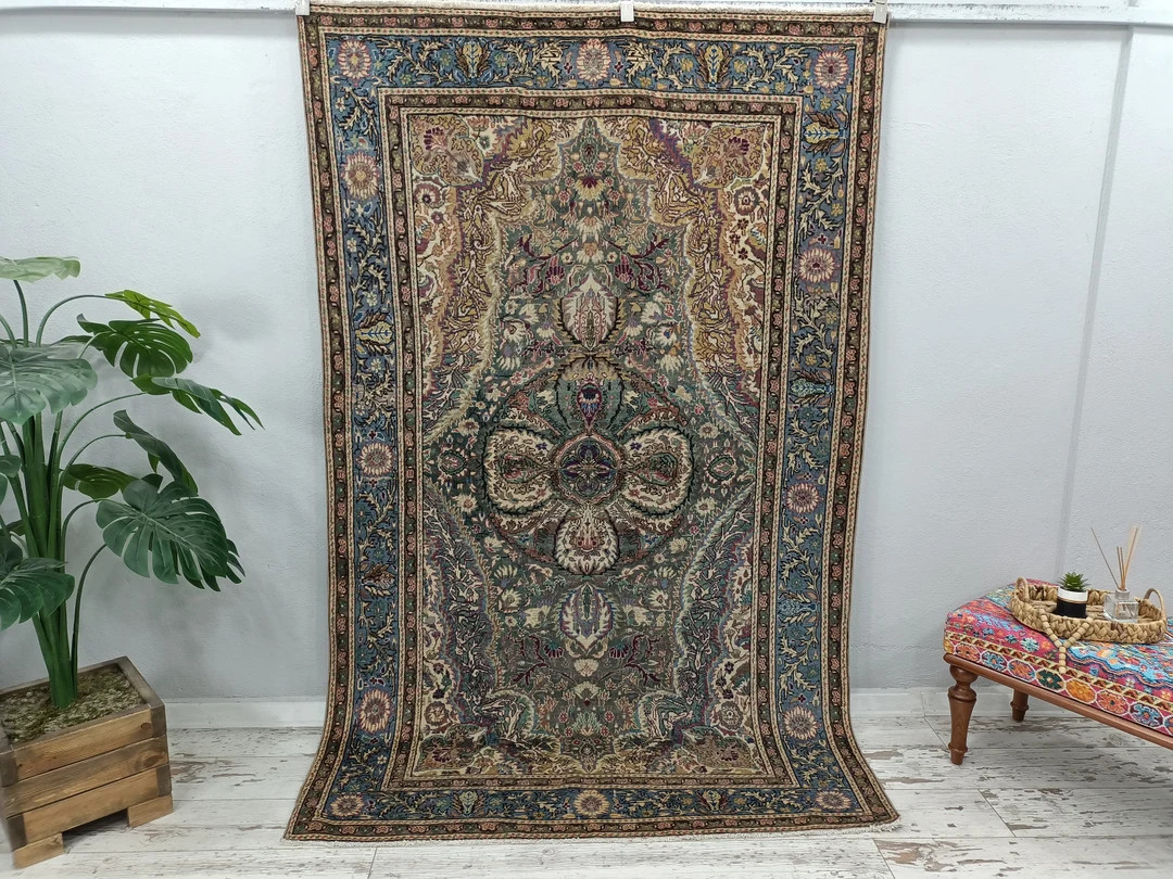 Turkish Rug, Vintage Rug, Oriental Rug, Oushak Rug, Area Rug, Boho Rug, Handmade Rug, Natural Rug... | Etsy (CAD)