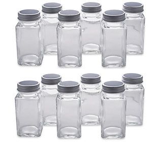 Design Imports 12-Piece Spice Jar Set w/ Chalkb oard Labels | QVC